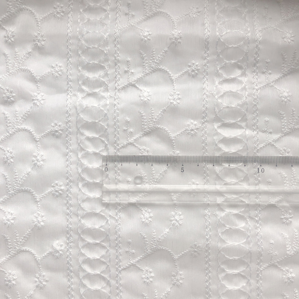 森のプリンセスレース刺繍　125×45〈生地・布〉F17-2 6枚目の画像