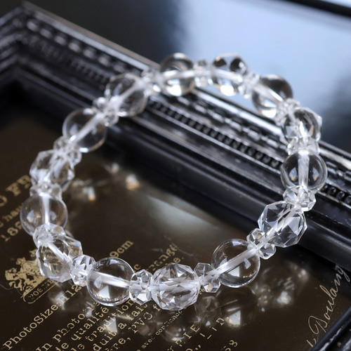 【宝石質/最強品質】極上☆スターカット水晶＊約12mm＊　天然石ブレスレット 高品質スターカット水晶ブレスレット|FAIRY STONE - 高品質天然石の