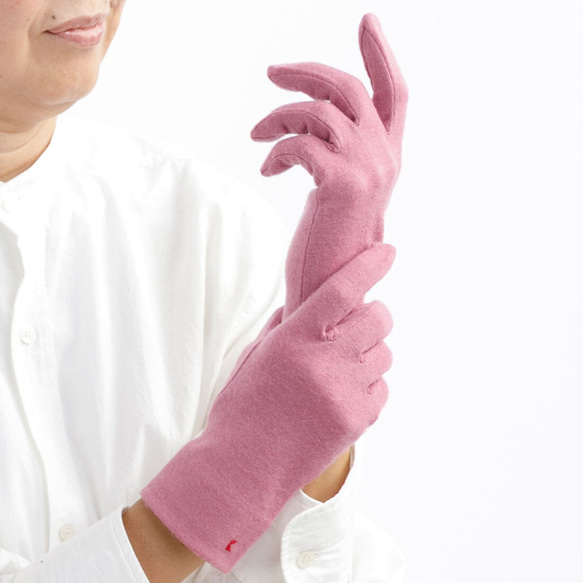 包郵【100%羊毛手套】111玫瑰粉紅色/讓你的雙手看起來更漂亮的手套 第5張的照片