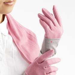 包郵【100%羊毛手套】111玫瑰粉紅色/讓你的雙手看起來更漂亮的手套 第7張的照片