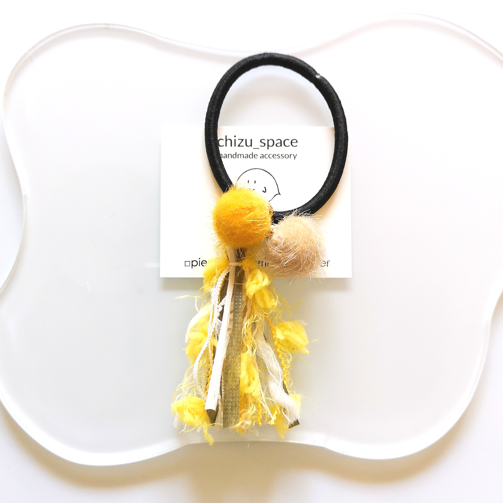 確認用✾ エスニック ✾ フラワー 引き揃え糸 タッセル ヘアゴム  