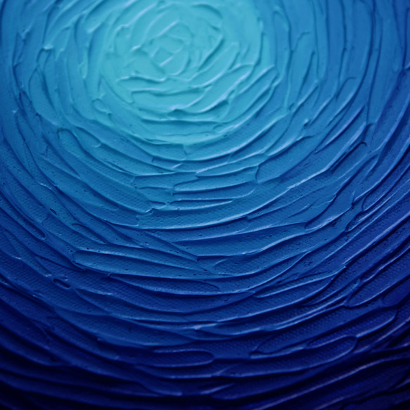 【抽象画】絵画 インテリアアート 深海 ブルー 4枚目の画像