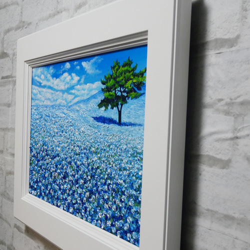 油絵 油彩 油彩画 絵画 絵【ミモザの丘】 - メルカリ