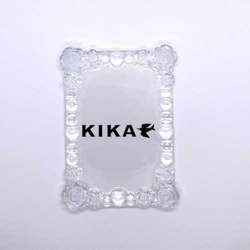 【きれいめファッション51選】上品さと清潔感をキープし 受注制作】デコ トレカケース ◇花と宝石◇ クリア ※色変更可能 その他