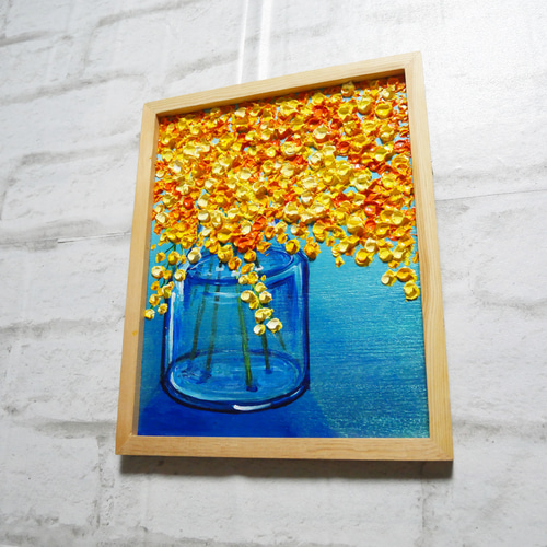 油絵 油彩 油彩画 絵画 絵【ミモザ】6切りサイズ 絵画 HR 通販 油絵 油彩 油彩画 絵画 絵【ミモザ】6切りサイズ 絵画 HR 通販
