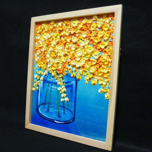 油絵 油彩 油彩画 絵画 絵【ミモザ】6切りサイズ 絵画 HR 通販 油絵 油彩 油彩画 絵画 絵【ミモザ】6切りサイズ 絵画 HR 通販