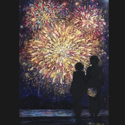 絵画 花火 37aa5dbf075a227d544696a337eb2c