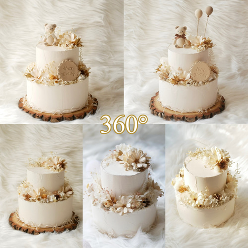 セミオーダー アイボリー クレイケーキ 承ります 雑貨・その他 felice