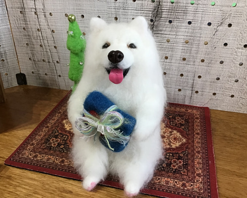 小池ユニバース 羊毛フェルト　サモエド　スピッツ 311ea8f95c03e89d98f5e4965e2335