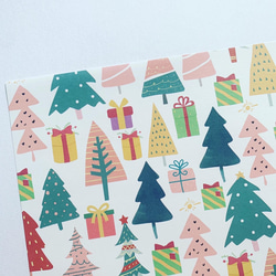 デザインペーパー　クリスマスツリー　上質紙10枚 3枚目の画像