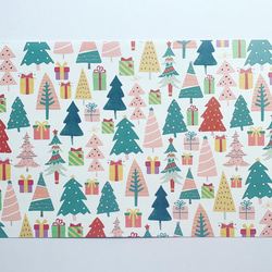 デザインペーパー　クリスマスツリー　上質紙10枚 2枚目の画像