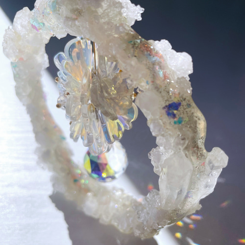 Flower Crystal Wreath フラワークリスタルリースサン Flower Crystal Wreath フラワークリスタルリースサン