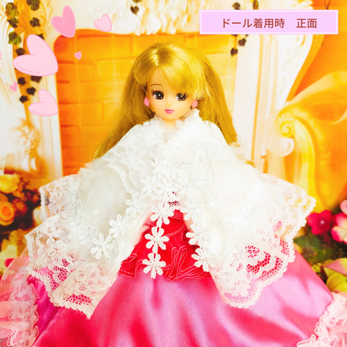 ファー小物 リカちゃん ブライス ジェニー ファーコート マント ケープ 