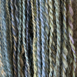 手洗い手染め手紡ぎ毛糸　【ペレンデール】（2022100501) 2枚目の画像