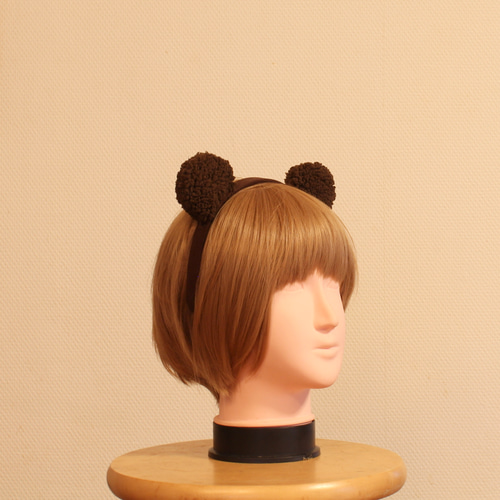 くま耳カチューシャ(パンダにも) カチューシャ あなろぐ国 通販