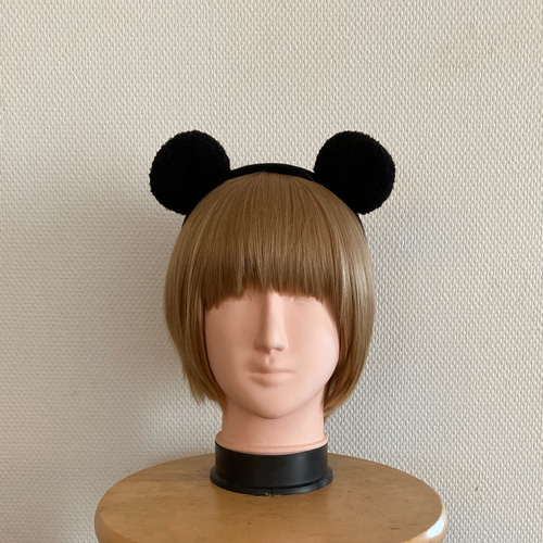 くま耳カチューシャ(パンダにも) カチューシャ あなろぐ国 通販