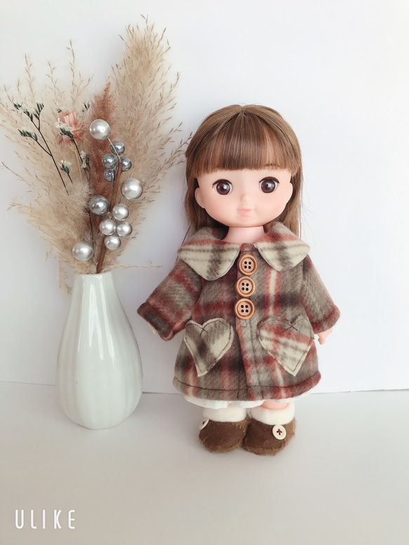 あったかコート裏地付き＊ドール服 ソランちゃん ソランちゃん服