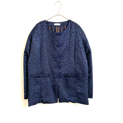 Sale シルクウールのチャイナジャケット　Silk &Wool china jacket 8枚目の画像