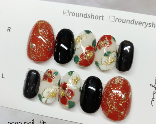 ネイルチップ design No. 21 ネイルチップ（つけ爪） aoaonailtip