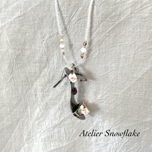 ハイヒール型プルタブオープナーペンダント① ネックレス・ペンダント