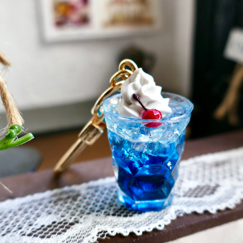 再販【クリームソーダ】深海 バッグチャーム キーホルダー ミニチュア