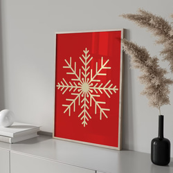 聖誕樹和雪花/室內海報外國藝術 3 件套 / 4441-B 第4張的照片