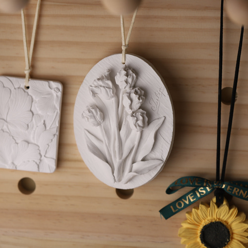 a-01025]シリコンモールド チューリップ 花 アロマ 石膏 型 アロマ