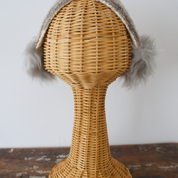 カーチャ・バブーシュカ[オフホワイト×ベージュ+ベージュグレー]C2711461grey 4枚目の画像