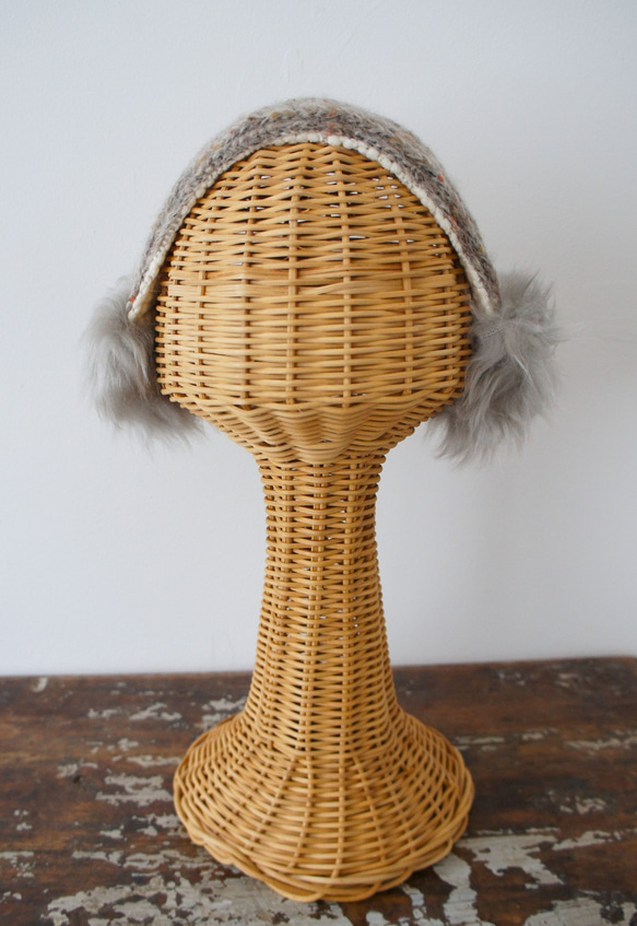 カーチャ・バブーシュカ[オフホワイト×ベージュ+ベージュグレー]C2711461grey 4枚目の画像