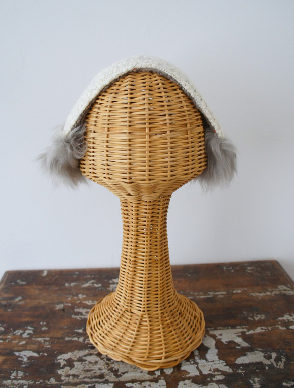 カーチャ・バブーシュカ[オフホワイト×ベージュ+ベージュグレー]C2711461grey 5枚目の画像