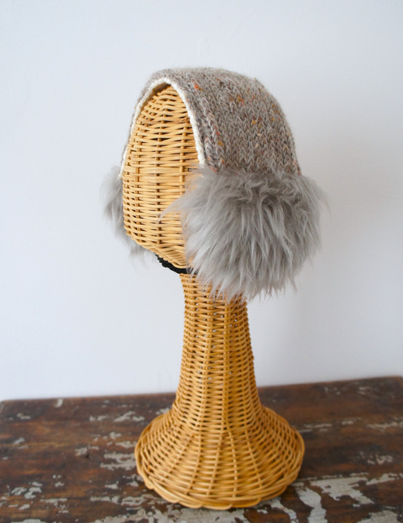 カーチャ・バブーシュカ[オフホワイト×ベージュ+ベージュグレー]C2711461grey 7枚目の画像