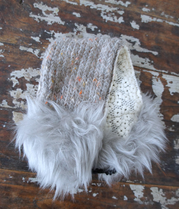 カーチャ・バブーシュカ[オフホワイト×ベージュ+ベージュグレー]C2711461grey 6枚目の画像