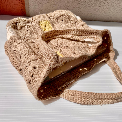 かぎ針編み 小さめモチーフバック トートバッグ Hiromi I 通販