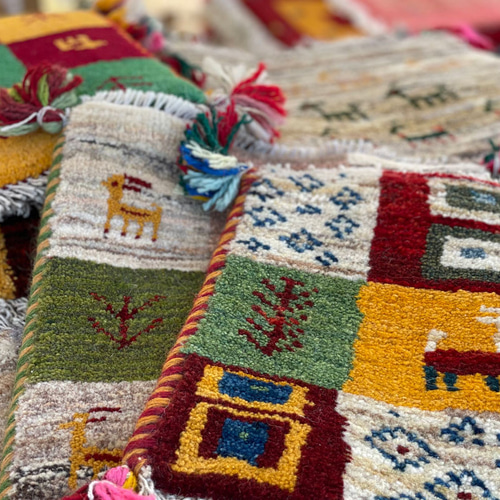 ギャッベ【40×40】3枚セットまとめ買い専用 カーペット・絨毯・ラグ