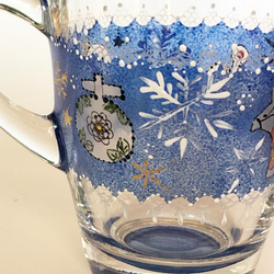 冬用マグカップ・ダーラナホース（青）暖かいのもOK 9枚目の画像