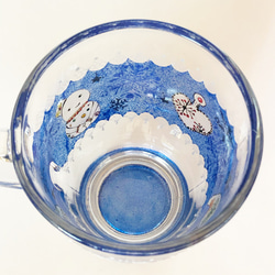 冬用マグカップ・ダーラナホース（青）暖かいのもOK 10枚目の画像