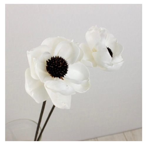 2本セット 即日☆【ハンドメイドフラワー】大地農園/ソーラーアネモネ