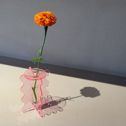 霓虹色亞克力花瓶 - 有美麗陰影的花瓶 - 第2張的照片