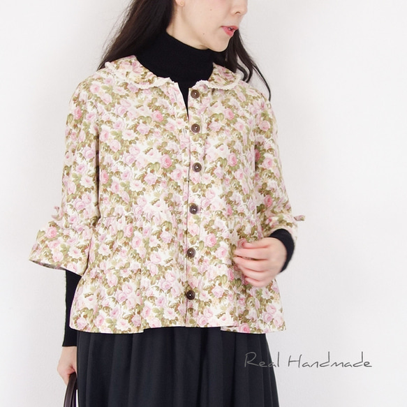 france antique blouse 畝生地　スカラップ france antique blouse 畝生地 スカラップ French antique white