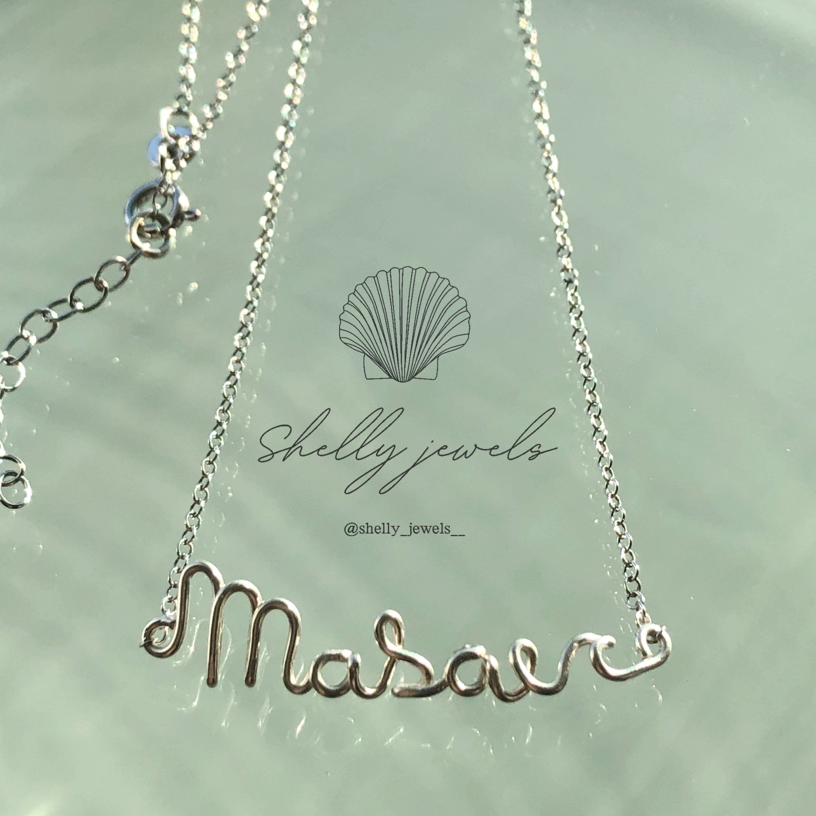 オーダーネックレス ネームネックレス 名前入りネックレス 名前入り 名入れ 文字入れ ハワイアンアクセサリー 名前 文字