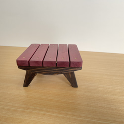 ベンチみたいなペット用フードテーブル　背もたれなし　タイプⅡ　シングル 3枚目の画像