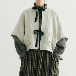 東炊きコットンビエラ・クラシック・ワンピース／カーマイン