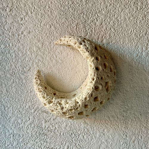 月のオブジェ！ 三日月crescent〜はちすシリーズ.3」〜オブジェ、壁掛け、照明