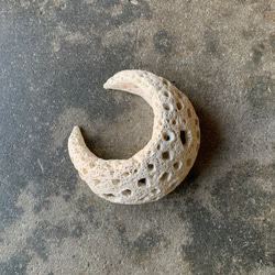 「三日月crescent〜はちすシリーズ.3」〜オブジェ、壁掛け、照明、月、moonとして 4枚目の画像