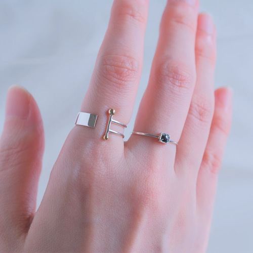 Square｜ハーフコンビリング｜SILVER925 × K10PG｜AWM-002-16 | Atelier  CraM【公式】オンラインショップ｜結婚指輪・婚約指輪・ペアリング・ジュエリー