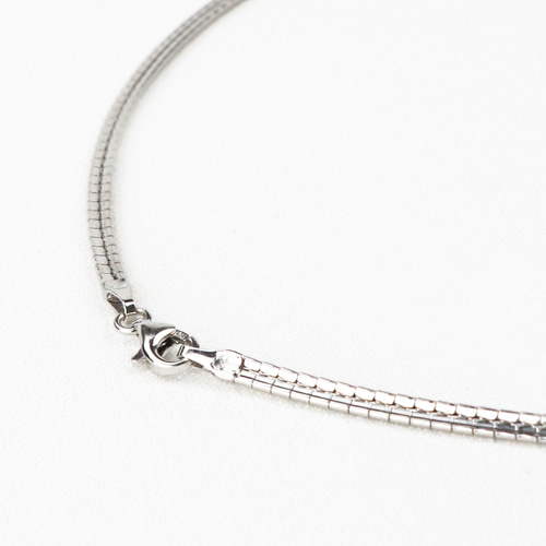 SV925チェーン 素材 オメガチェーン 2.5mm 41cm 1本 金具・チェーン