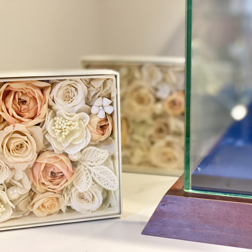 プリザーブドフラワー ブーケ ベージュ系 プリザーブドフラワー ブーケ ベージュ系