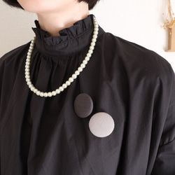 【5日以内発送】洗えるポエットスリーブワンピース　フォーマルや普段着にも　ブラック 10枚目の画像