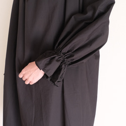 【5日以内発送】洗えるポエットスリーブワンピース　フォーマルや普段着にも　ブラック 9枚目の画像