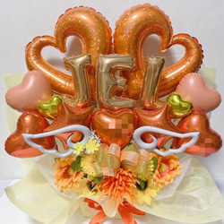 おむつケーキ　バルーンギフト　バルーンアレンジ　バルーンブーケ　誕生日　生誕祭　結婚祝い　記念日　オーダーページ 6枚目の画像